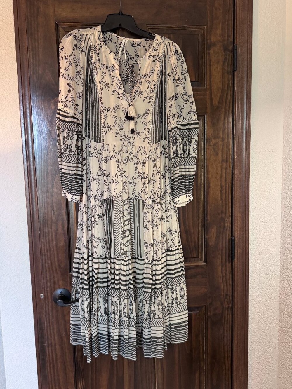 Anthropologie Midi Tiered Dress